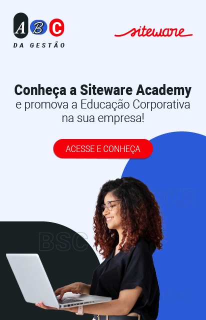 Banner de divulgação da Siteware Academy para educação corporativa