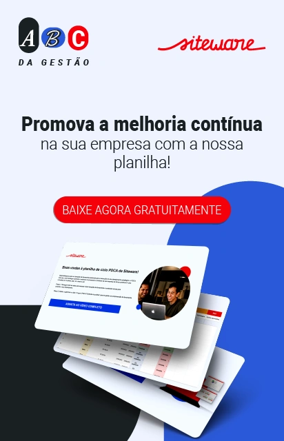 Banner da planilha de ciclo PDCA para download